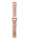 Tzevelion Leather Strap Pink Gold 12mm