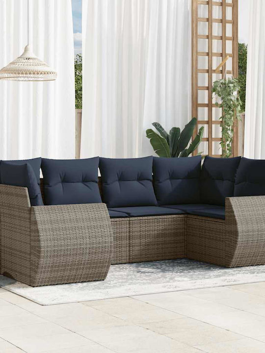 Outdoor Corner Sofa Rattan With Cushions 62x62x...