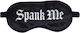 Shots Spank Me Printed Satin BDSM Μάσκα σε Μαύρο Χρώμα