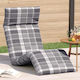 vidaXL vidaXL Beach Sunbed Gray Foldable Metall...