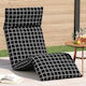 vidaXL vidaXL Beach Sunbed Black Foldable Metal...
