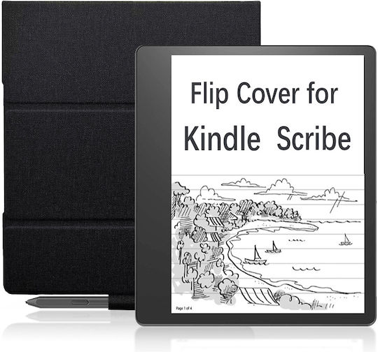 Калъф Kindle Scribe 10.2 2022/2024 Inkora Leaf Черен