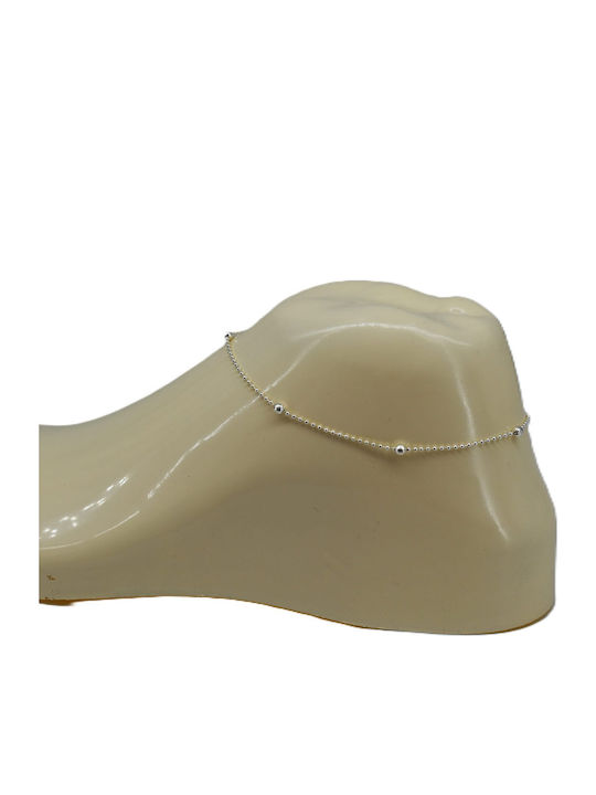 Elegant Αλυσίδα Ποδιού από Ασήμι 8cm