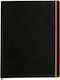Rhodia Notebook 80 Sheets Ruled with Rubber Band Black