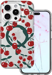 Cherry Back Cover Transparent for iPhone 15 Pro