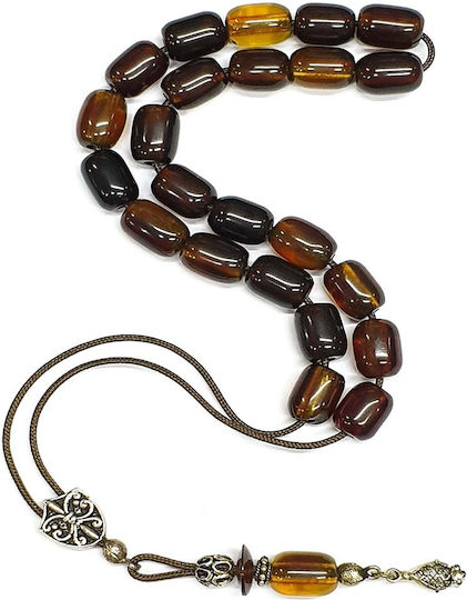 Roloi Komboloi Worry Beads with 23 Beads Made of Mastic Length 38cm Multicolour