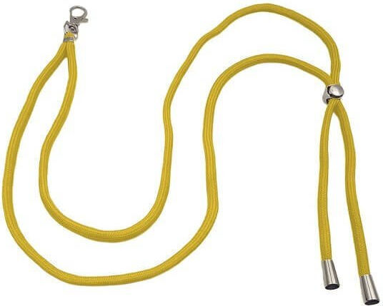Λουράκι Λαιμού Lanyard Κινητό Μεταλλικό Γάντζο 75cm Κίτρινο