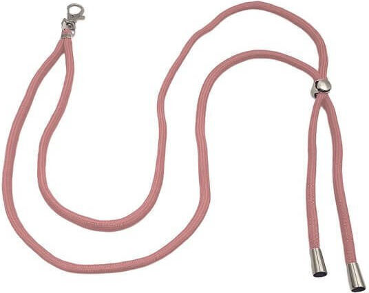 Λουράκι Λαιμού Lanyard Κινητό Μεταλλικό Γάντζο 75cm Σομόν