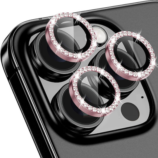 Orso Προστασία Κάμερας Tempered Glass Ροζ για το Iphone 15 Pro/15 Pro Max/16 Pro/16 Pro Max