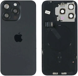 Γνήσιο Πίσω Γυαλί Nfc Flex Flash & Camera Lens Iphone 15 Pro Black Titanium Γνήσιο Πίσω Γυαλί Nfc Flex Flash & Camera Lens Iphone 15 Pro Black Titanium