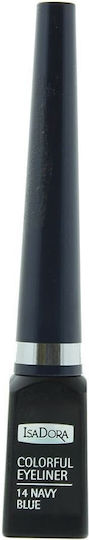 IsaDora Eyeliner Lichid Colorat Navy Blue 3.7ml