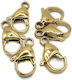 Steel Clasp Fish Hook Gold Choice Size 12mm