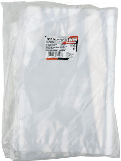 Set 100 Vacuum Bags Yato Polyamide Polyethylene 300x400 Mm Transparent