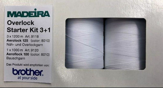 Premium Overlock Thread 3+1 Cones Madeira Overlock Starter Kit