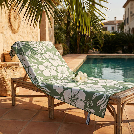 Easy Home Πετσέτα Microfiber Σώματος 200gr/m² Πράσινη 150x70εκ.