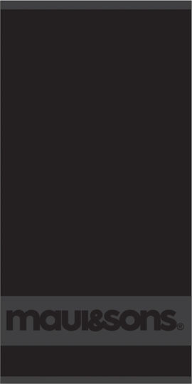 Maui & Sons Microfiber Body Towel 400gr/m² Black 170x80cm