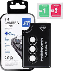 Blue Star Προστασία Κάμερας Tempered Glass Μαύρο για το Samsung A57