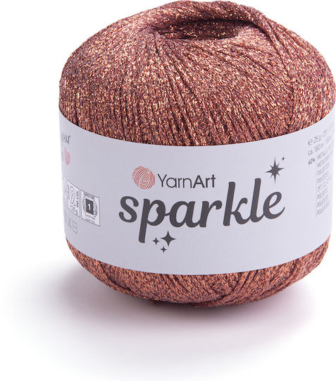 YarnArt Metallic Knitting Yarn Sparkle 1348 Orange 25g 160m