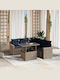 vidaXL Garden & Outdoor Furniture Set Living Room 6 Pieces Gray with Pillows