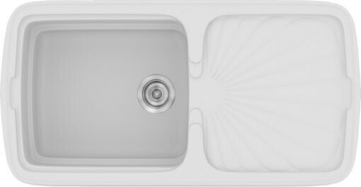 Sanitec Classic 306 Ένθετος Inox με Μπαταρία Μ97xΠ51cm Λευκός