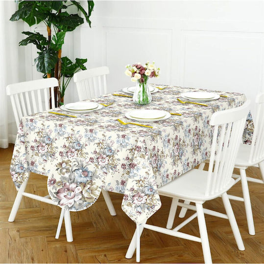 SteweHome Stain Resistant Pink Tablecloth 120x120cm SteweHome Stain Resistant Pink Tablecloth 120x120cm