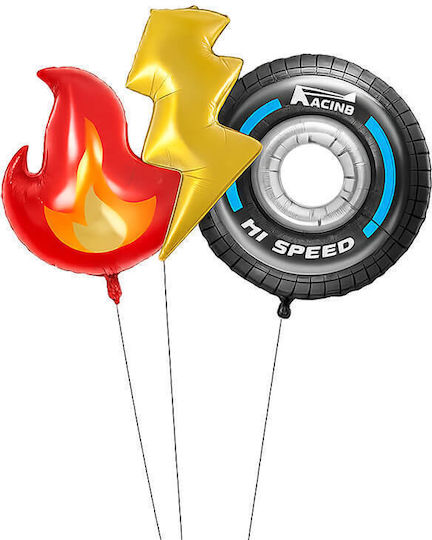 Set 3 Geburtstags Luftballons Disney Cars Folie