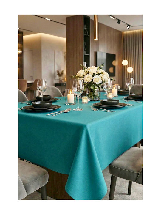 SteweHome Cotton Turquoise Tablecloth 170x220cm