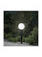vidaXL Outdoor Small Post Floor Lamp 40W IP44 for E27 Socket Black
