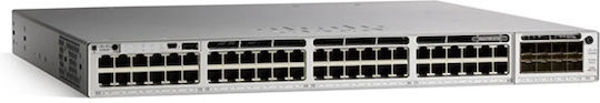 Cisco Catalyst 9300 Managed L2 Switch with 48 Gigabit (1Gbps) Ethernet Ports