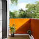 vidaXL vidaXL Veranda-Teiler Orange mit PU-Besc...