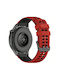 Λουράκι Σιλικόνης Rugged Grid Oneplus Watch 2r 47mm/oneplus Watch 2 47mm Red