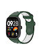 Silicone Strap Two-Tone Redmi Watch 6 Dark Green White