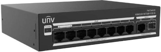 Uniview NSW2100-9GT1GP-POE-IN Managed L2 PoE+ Switch With 8 Gigabit (1Gbps) Ethernet Ports