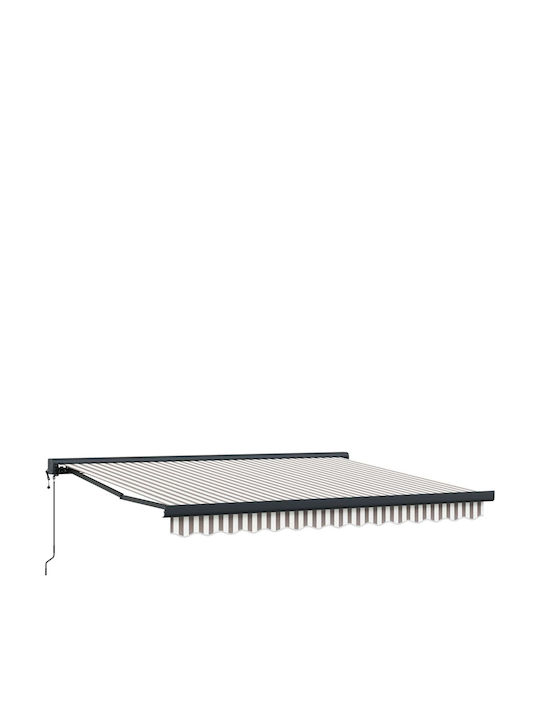 vidaXL Τέντα Βεράντας Γκρι 3.5x2.5m