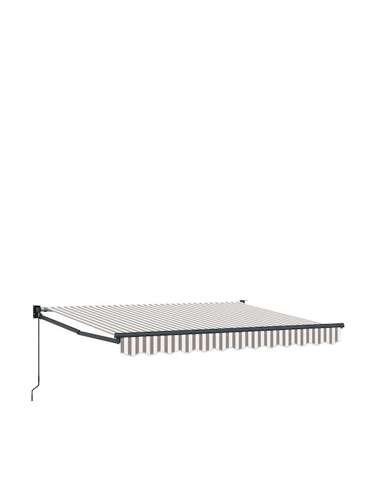 vidaXL Τέντα Βεράντας Γκρι 3.5x2.5m