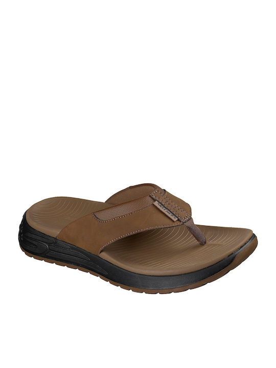 Skechers Men's Brown Flip Flops