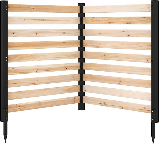 Costway Panou De Gard Lemn Bej 98cm x 1.07m