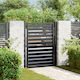 vidaXL Garten Metallisches Gartentor in Schwarz Farbe 1.2x1m