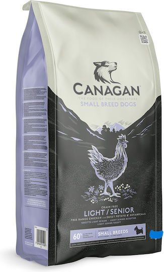 Canagan Breed 6kg Dry Dog Food Light Grain-Free for Elderly Small Breed Dogs with Chicken and Vegetables