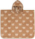 Jollein Teddy Terry Biscuit Kinder Strandponcho