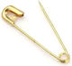 Metal Safety Pins Gold Size Selection 30mm