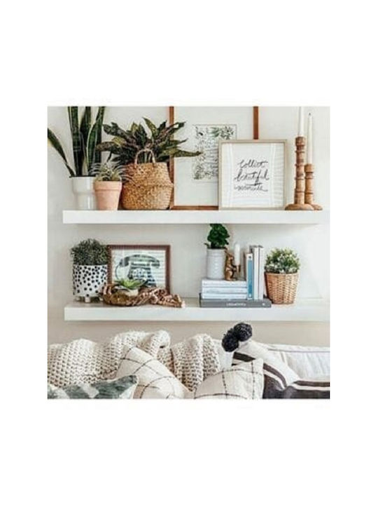 Wandregale Weiß 2Stücke 70x15x1.8cm