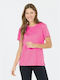 Damen T-Shirt Fuchsie