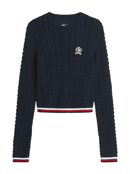 Tommy Hilfiger Tommy Пуловер Тъмносин