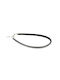 Περιδεραιο Στρογγυλο Strass Διχρωμο Μαυρο 972-1302 Xs:21cm-25cm