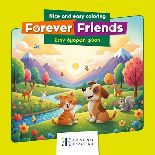 Nice Easy Cărți De Colorat Forever Friends În Frumoasa Natură