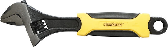 Crownman Französische Schraubenschlüssel 250mm mit Maximaler Kieferkapazität bis 36mm & Kunststoffgriff