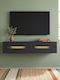 Gray TV Stand L120xD30xH26cm