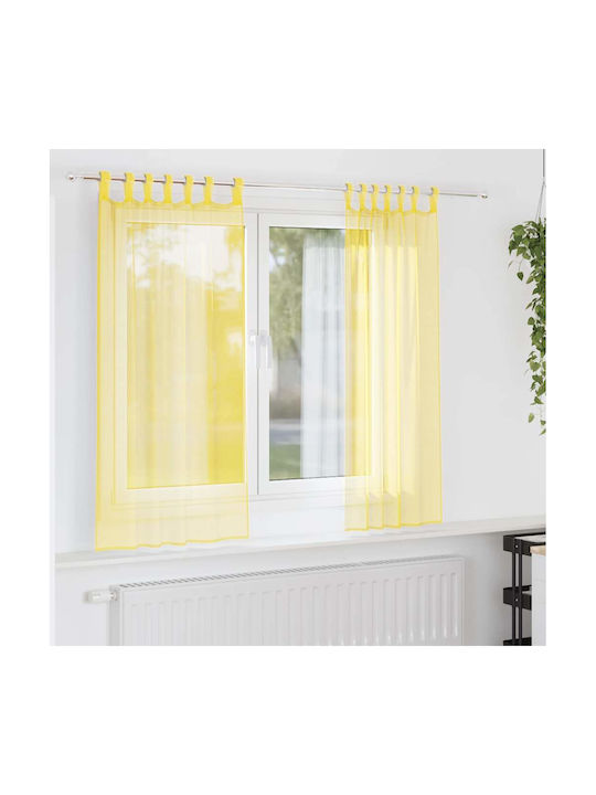 vidaXL vidaXL Vorhänge Fenster mit Obere Regist...
