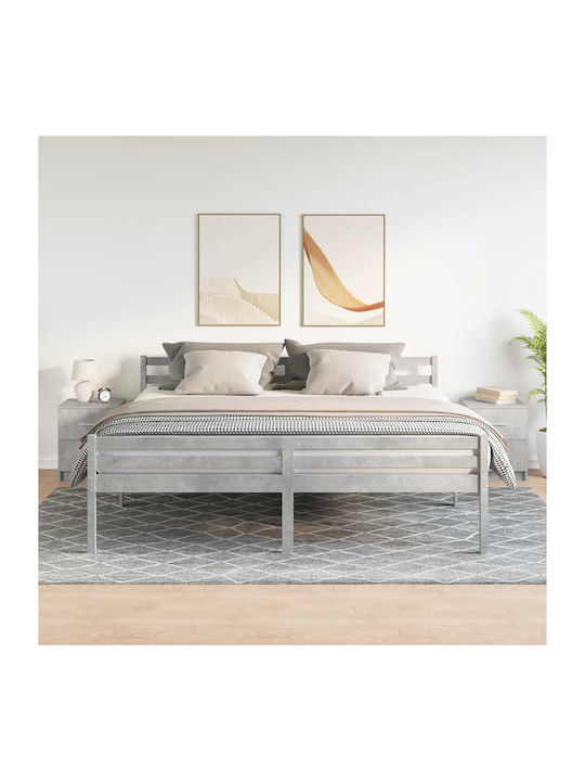 Wooden Gray Bedside Tables 2 Pieces 40x36x50cm